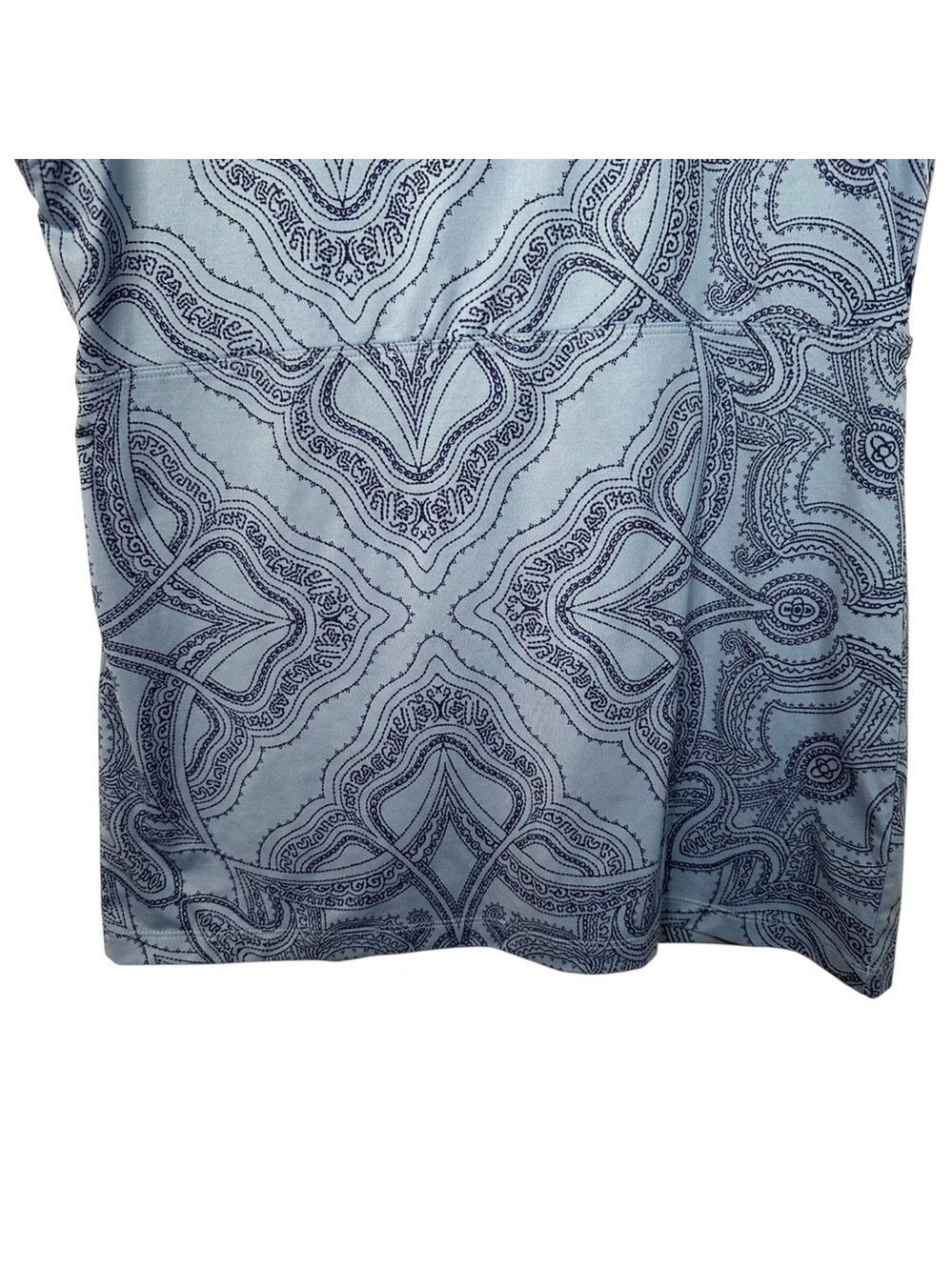 Patagonia Bandha Top Raja Railroad Blue Yoga Tank Shelf Bra Paisley Large - Picture 6 of 10